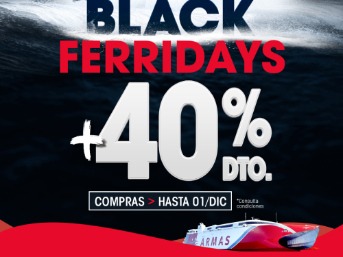 Armas Trasmediterránea lanza sus Black FerriDays con descuentos de más del 40%