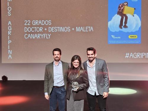 Canaryfly premiada por su estrategia creativa en los Premios Agripina