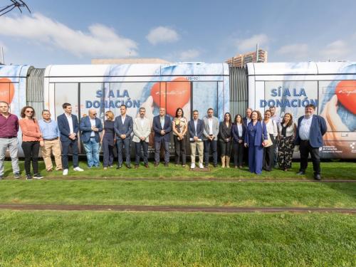 Sanidad lanza una campaña de sensibilización con la donación de órganos en el tranvía de Tenerife