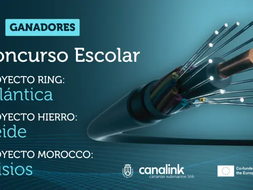 El alumnado canario bautiza como ‘Atlántica’, ‘Teide’ y ‘Alisios’ las nuevas autopistas submarinas de Canalink