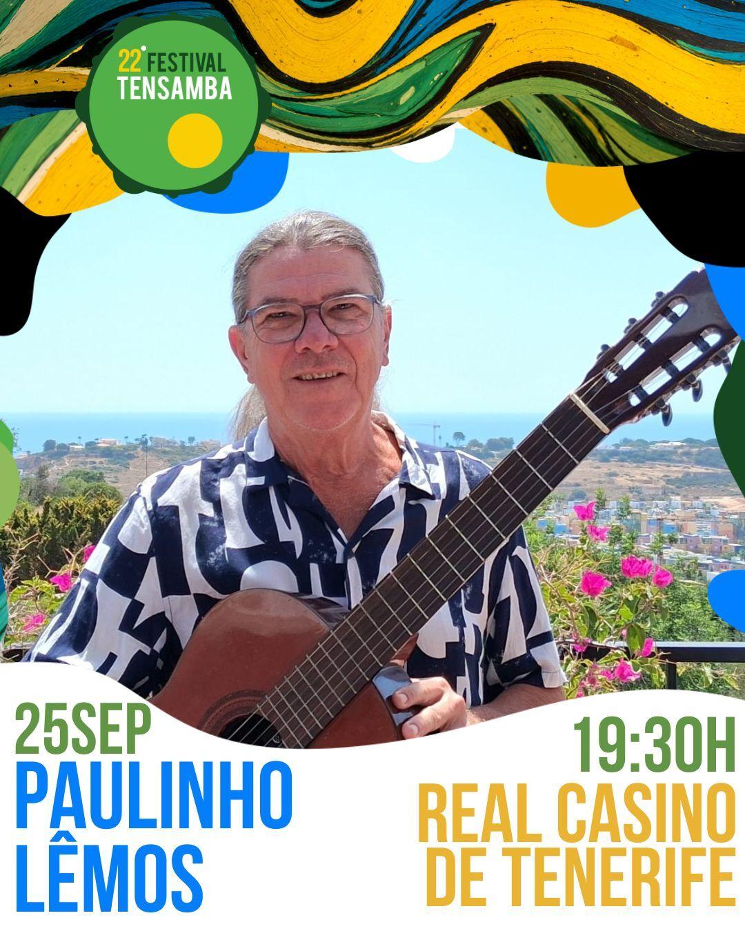Paulinho Lêmos, maestro de la música brasileña, en concierto en Tenerife