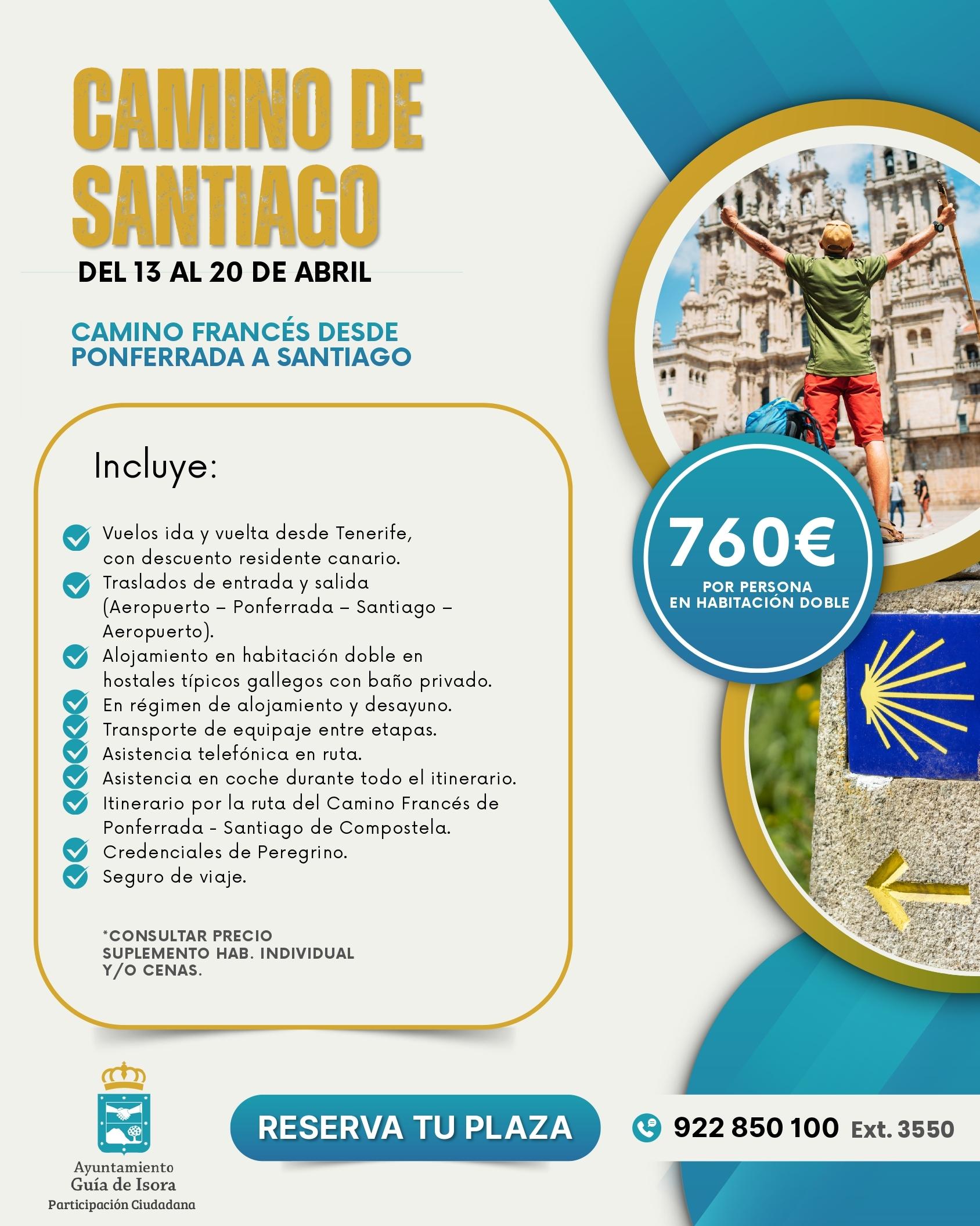 Un total de 40 vecinos y vecinas de Guía de Isora conoce la historia del Camino de Santiago