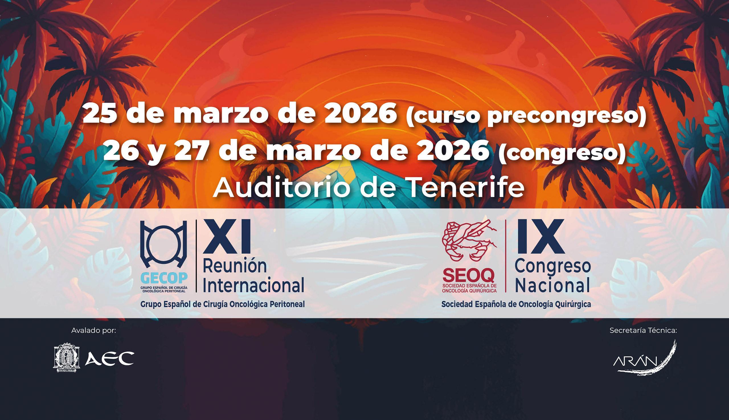 El Hospital La Candelaria reúne a investigadores y profesionales sanitarios en el Congreso Nacional de Oncología Quirúrgica