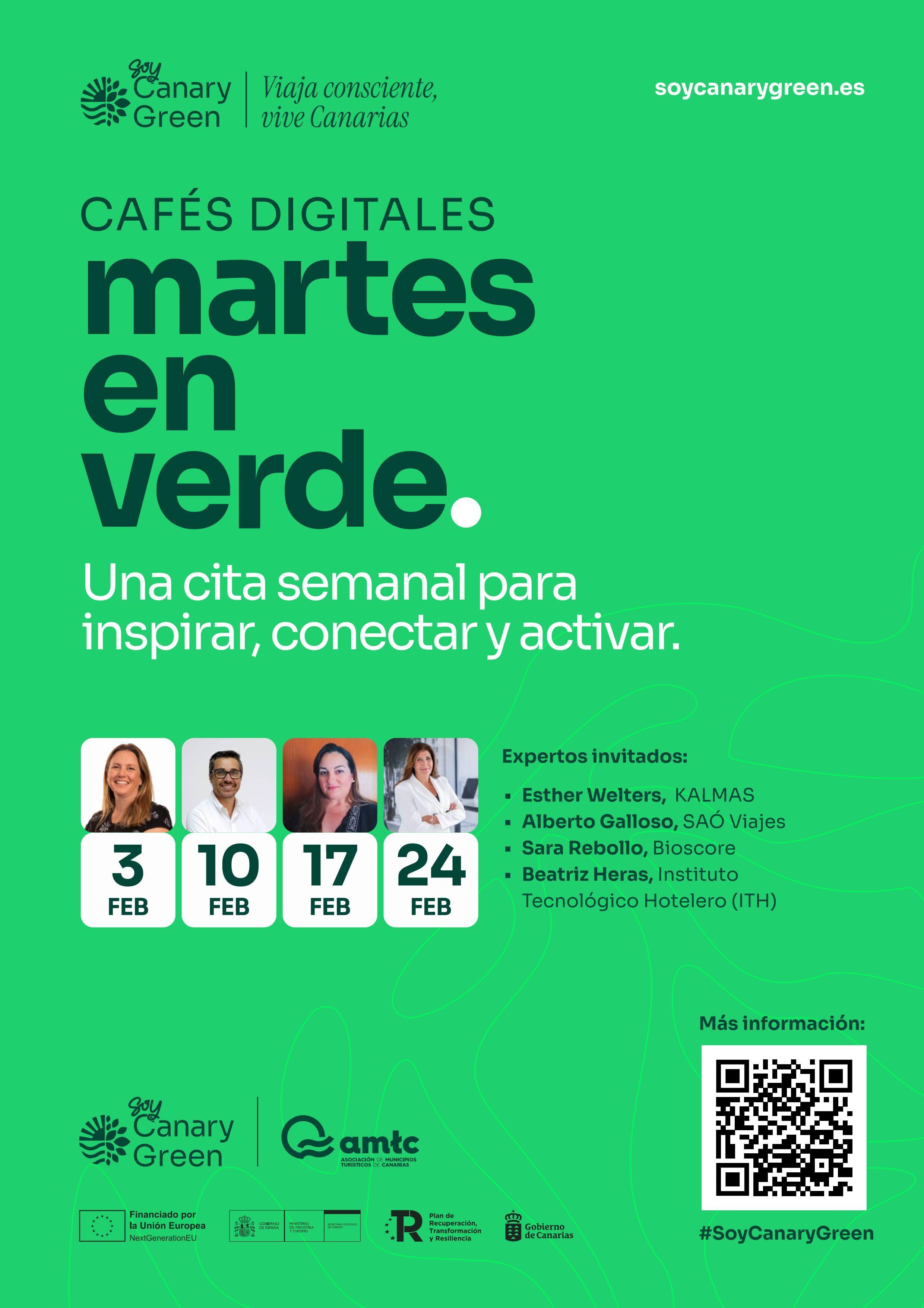 Los municipios turísticos canarios presentan ‘Martes en Verde’, cuatro encuentros digitales para avanzar hacia un turismo más sostenible