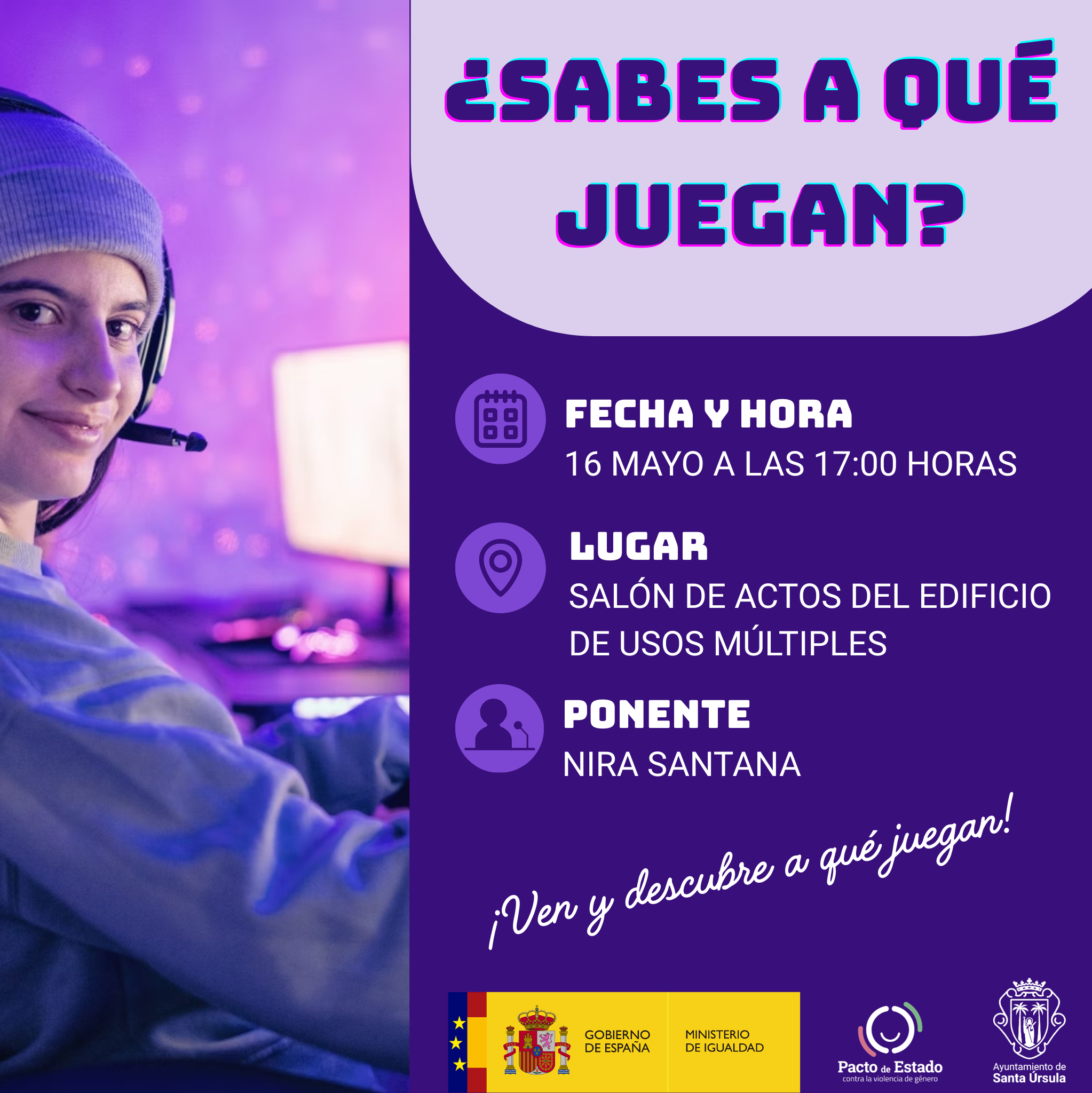 El Ayuntamiento de Santa Úrsula organiza una charla sobre el uso responsable de videojuegos