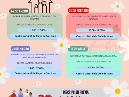 Guía de Isora impulsa ‘Educar en Familia’, un proyecto para fomentar el bienestar en los hogares