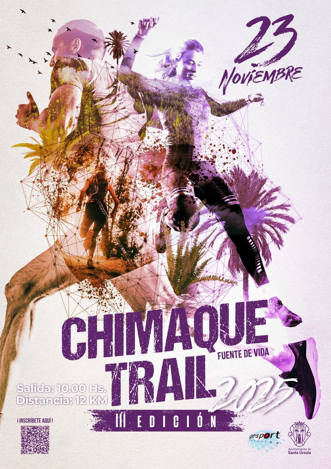 El Ayuntamiento de Santa Úrsula abre el periodo de inscripción de la Chimaque Trail 2025