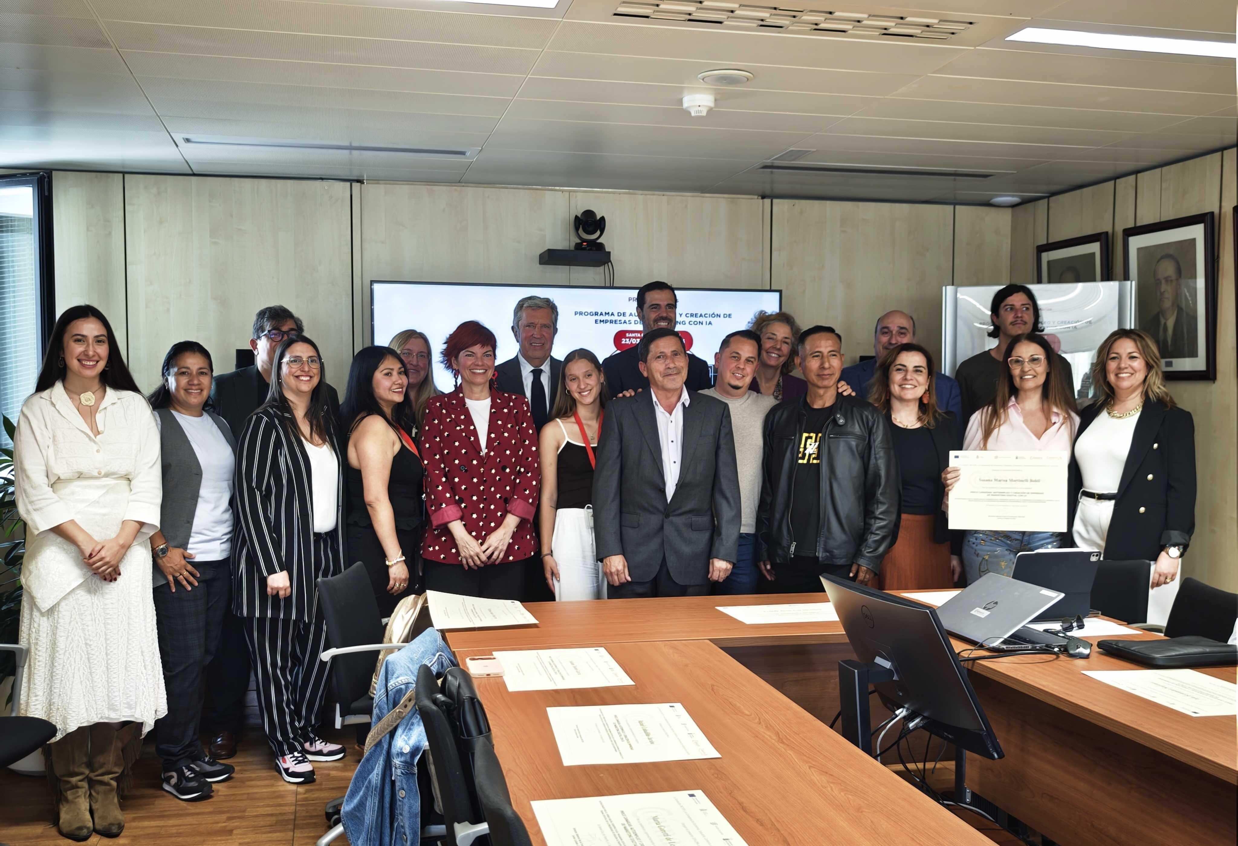 La Cámara clausura el programa ‘PRECE Canarias: Autoempleo y Creación de Empresas de Marketing Digital con IA’ para impulsar el emprendimiento y la innovación digital