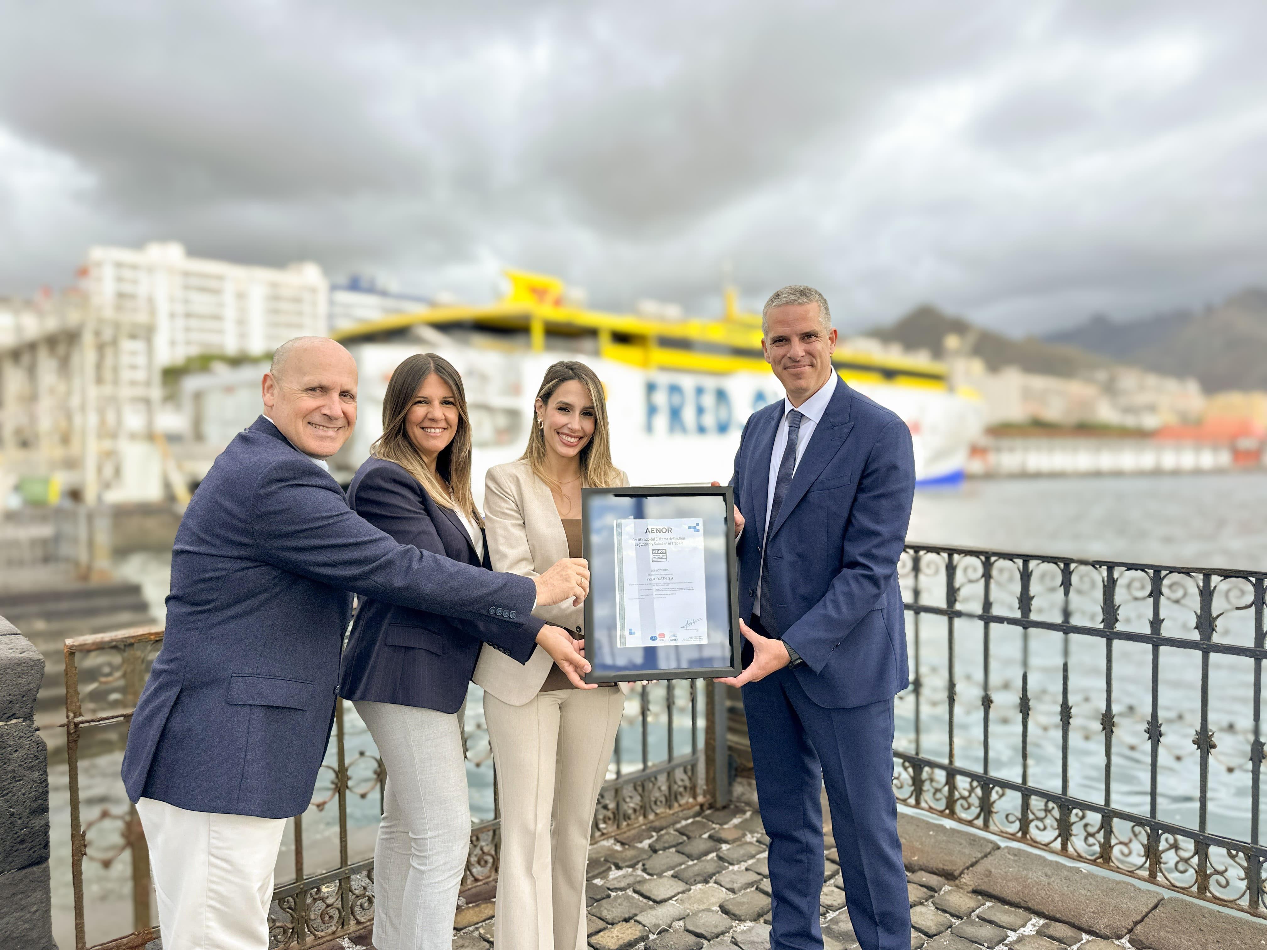 Fred. Olsen Express certifica su Sistema de Gestión de la Seguridad y Salud en el Trabajo