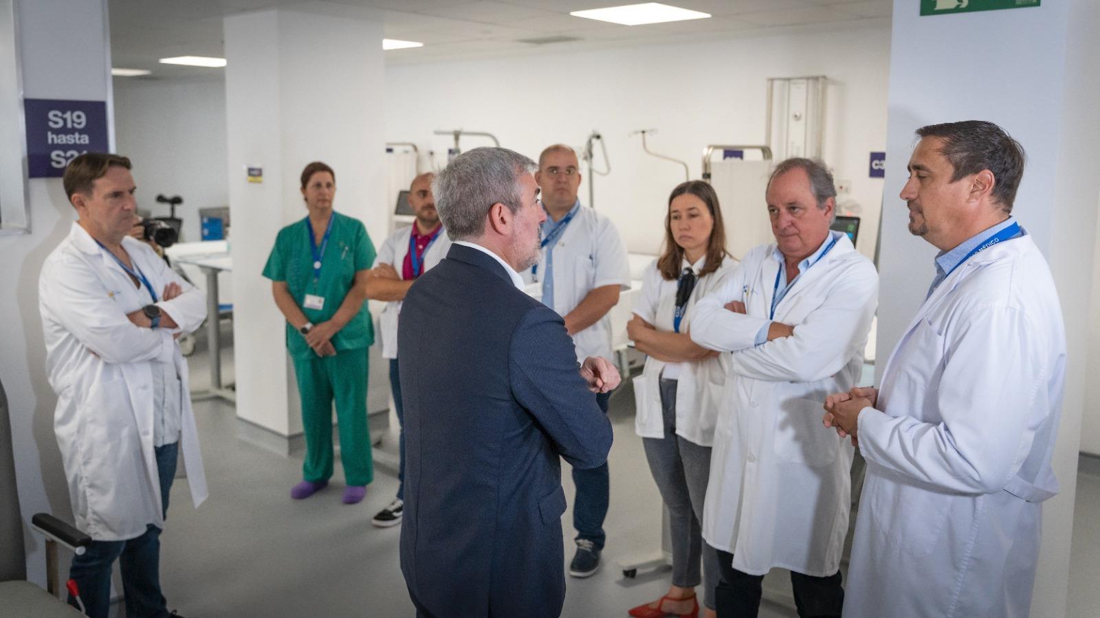 Clavijo destaca la mejora en la calidad que aporta el nuevo Hospital de Día Quirúrgico de La Candelaria