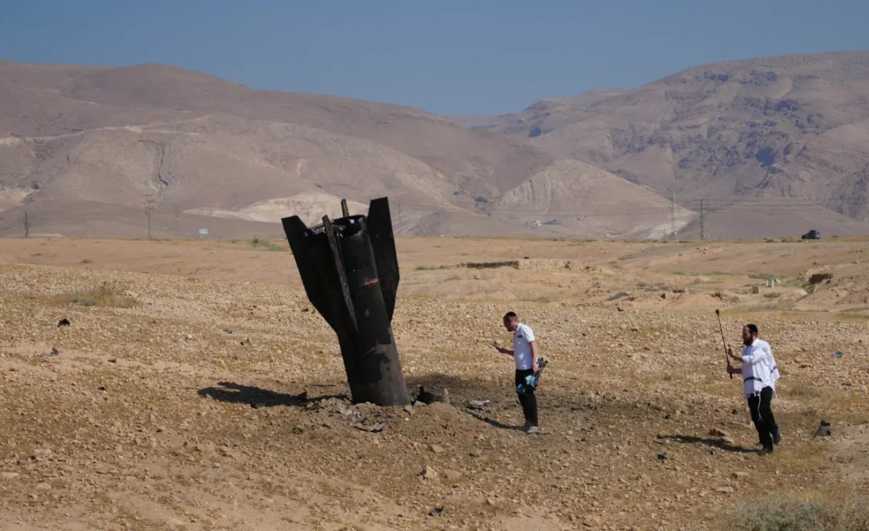 Misíl iraní impactado en Jericho
