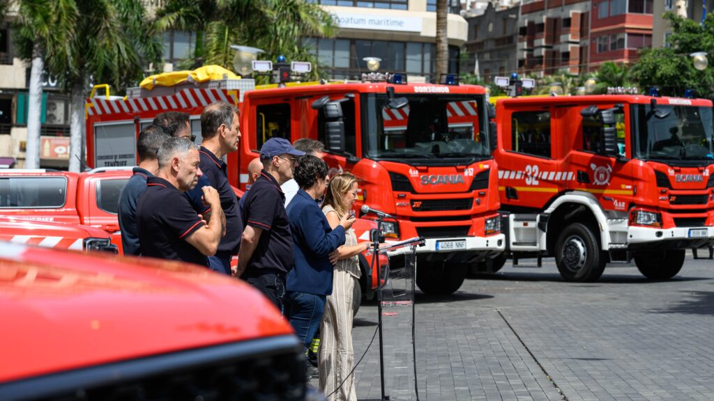Bomberos de Tenerife adquiere ocho nuevos vehículos