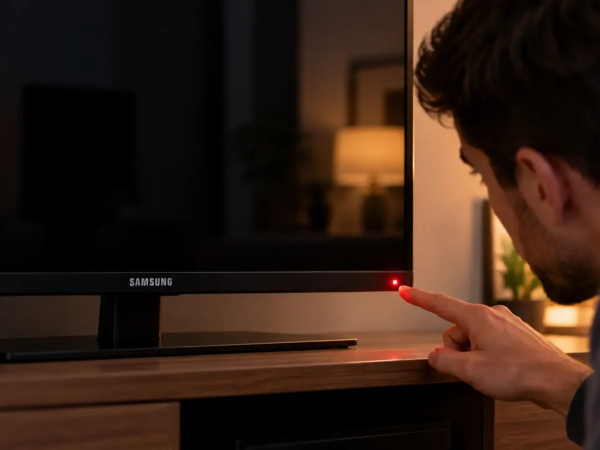 ¿Por qué parpadea la luz roja de tu Smart TV Samsung cuando está apagado?