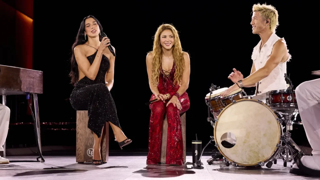 Shakira y Dua Lipa hacen historia en Madrid: el dúo que paralizó el estadio con brillos y 'Antropología'