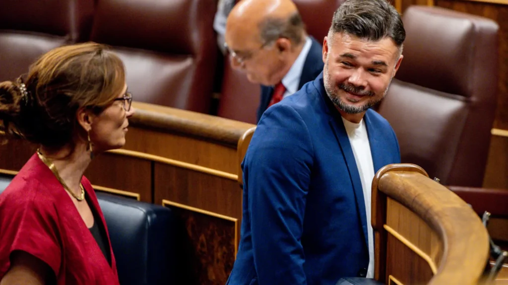 Rufián rompe el tabú: ERC y Podemos negocian un pacto inédito en Cataluña