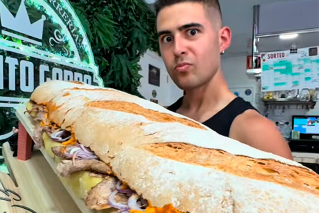 Un bocadillo de 8kg y barra libre de cerveza por 20€: el reto gastronómico que arrasa en Tenerife