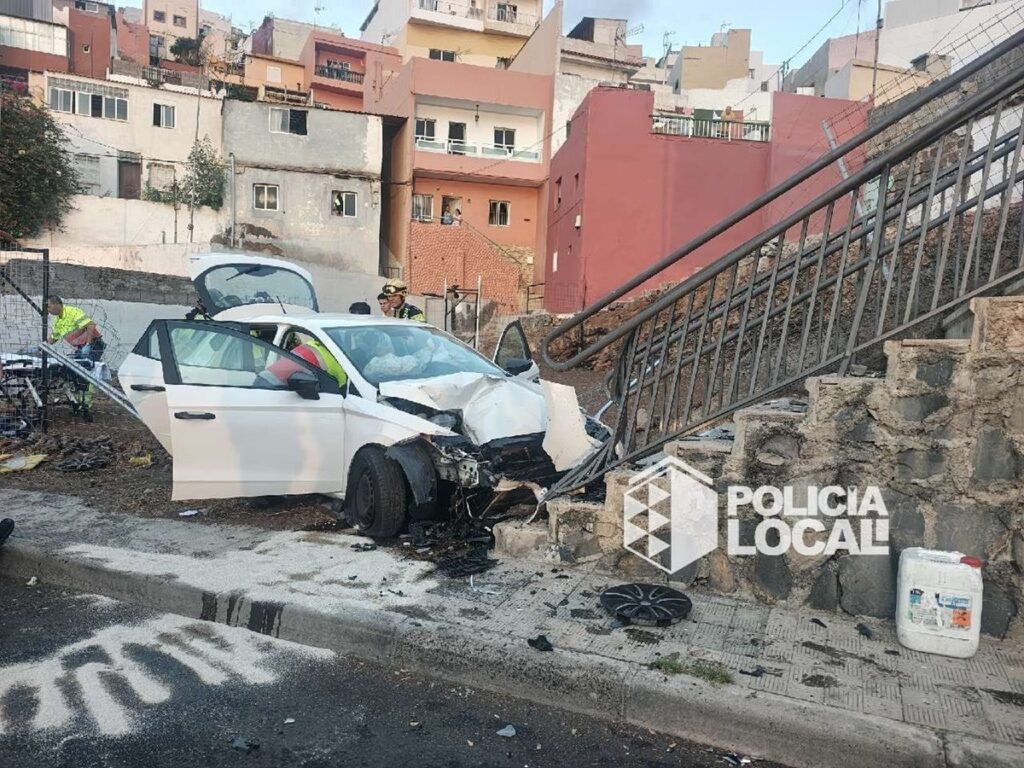 Un conductor herido al salirse de la vía en Taco: ¿qué pasó en la madrugada?