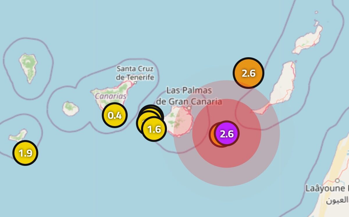 Dos terremotos de 2,6 sacuden Canarias en dos horas: dónde y por qué no son una alerta
