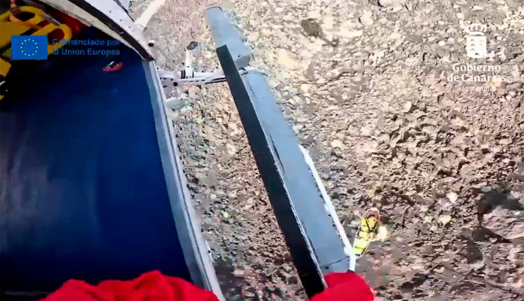 Evacuada en helicóptero una mujer de 37 años tras salir de la vía en Fuencaliente